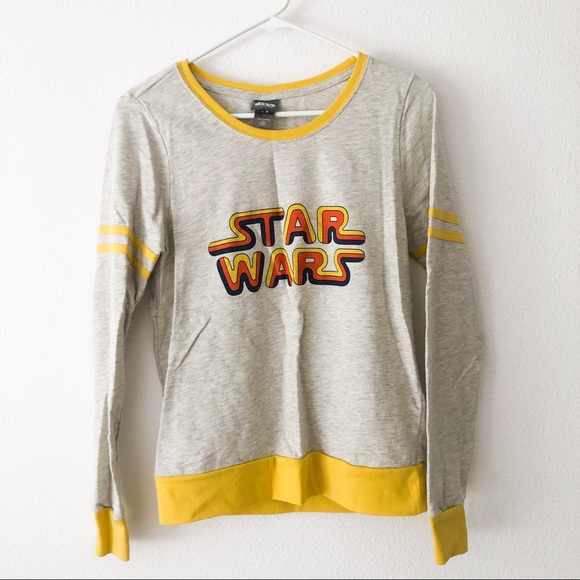 Her Universe Star Wars Classic Logo Yellow Retro Sweater - Size Medium - Picture 5 of 11
